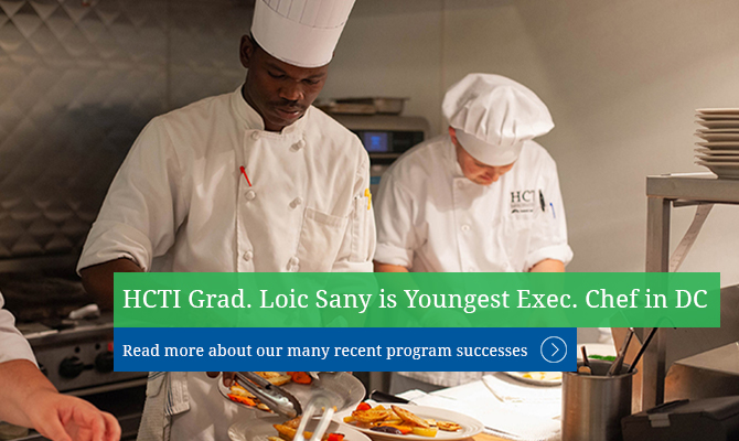 HCTI Graduate Loic Sany is Youngest Executive Chef in DC