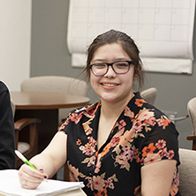 Male and Female sitting in classroom