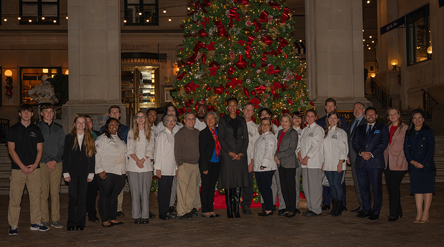  Photo caption: Representatives from Frederick Community College’s (FCC) Hospitality, Culinary & Tourism Institute (HCTI), Frederick County Public Schools’ (FCPS) Career and Technology Center (CTC), a