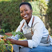 Woman Gardening