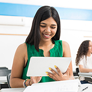 Girl with laptop