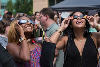 Students Viewing Solar Eclipse