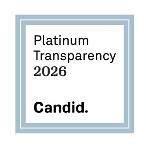 blue border around text Platinum Transparency 2026 Candid