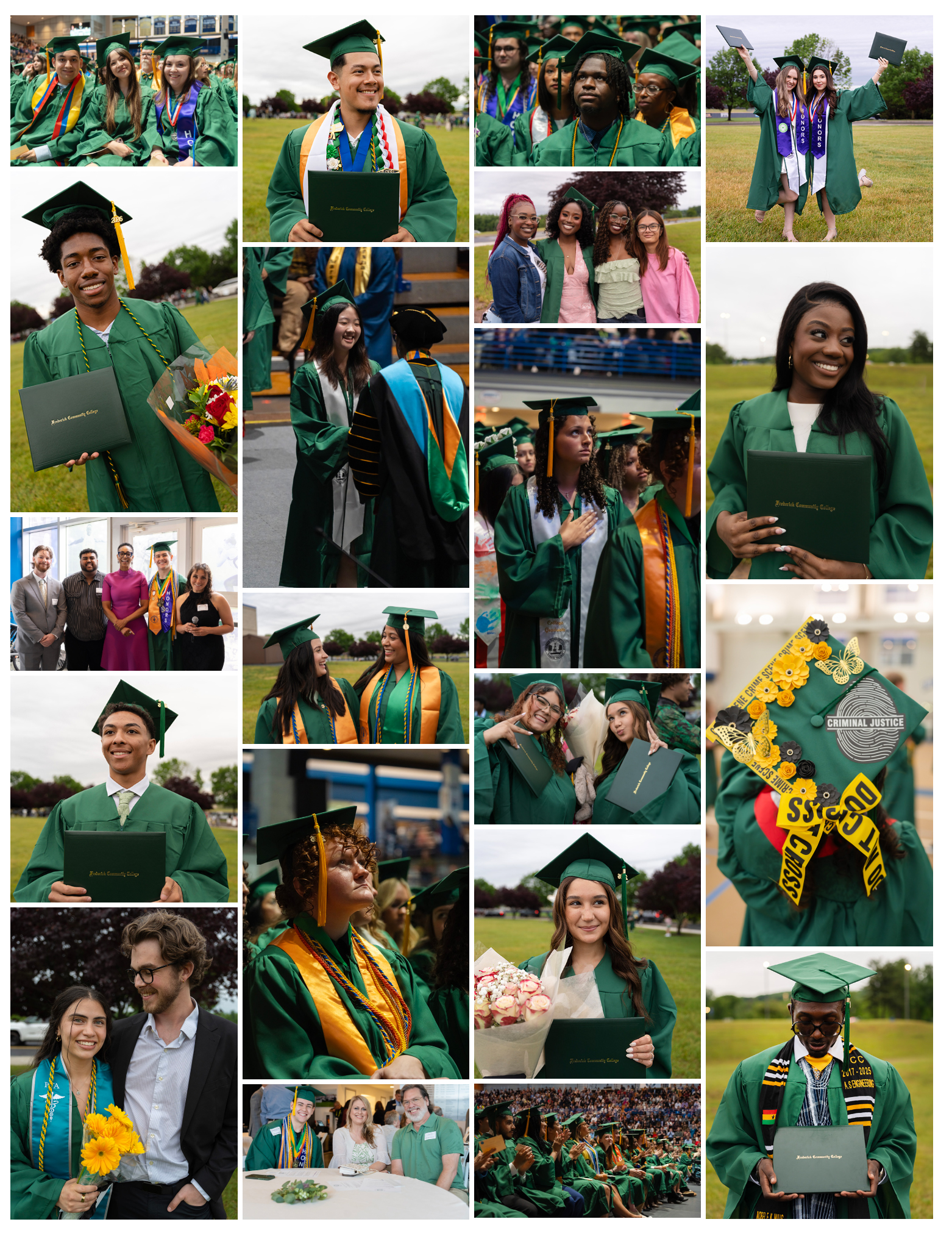 collage of commencment graduates