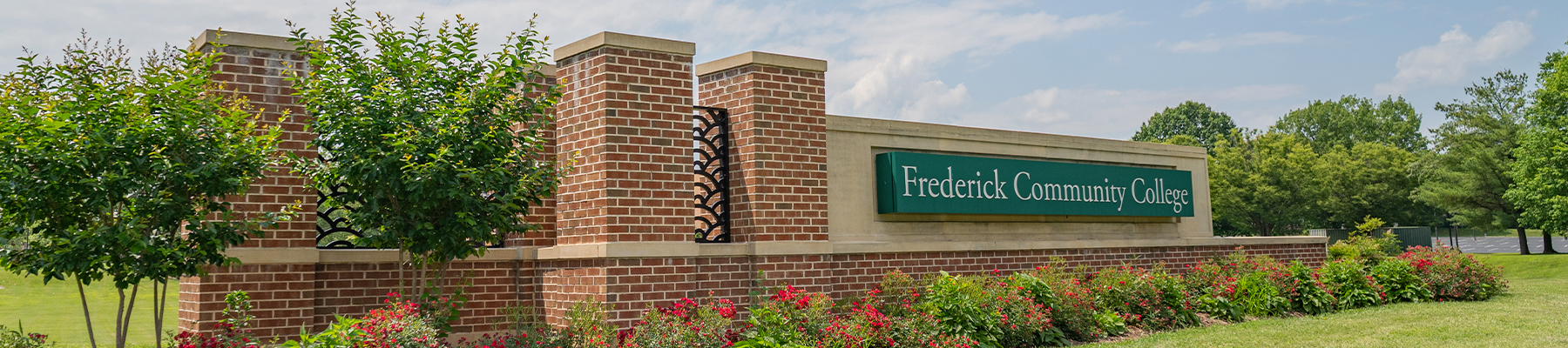 Frederick Community College entrance sign